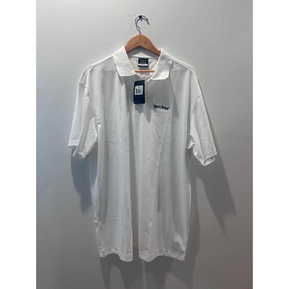 Nike Golf Polo Mens XXL White Captain Morgan Dri-FIT